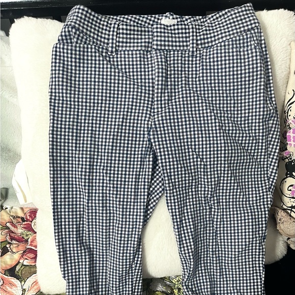 Gap navy gingham trousers - Picture 3 of 5